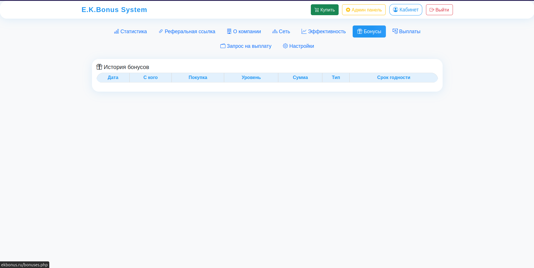 MLM система E.K.Store